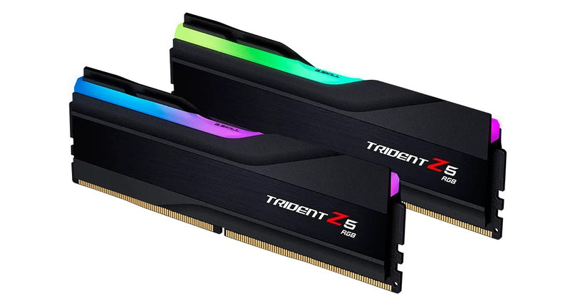 G.Skill Trident Z5 RGB 32GB (2X16GB) DDR5 Intel XMP 6400MHZ CL32-39-39-102 1.40V Desktop Memory (Matte Black) (F5-6400J3239G16GX2-TZ5RK)