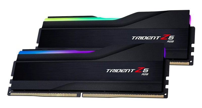 G.Skill Trident Z5 RGB 64GB (2X32GB) DDR5 Intel XMP 6000MHZ CL32-38-38-96 1.40V Desktop Memory (Matte Black) (F5-6000J3238G32GX2-TZ5RK)