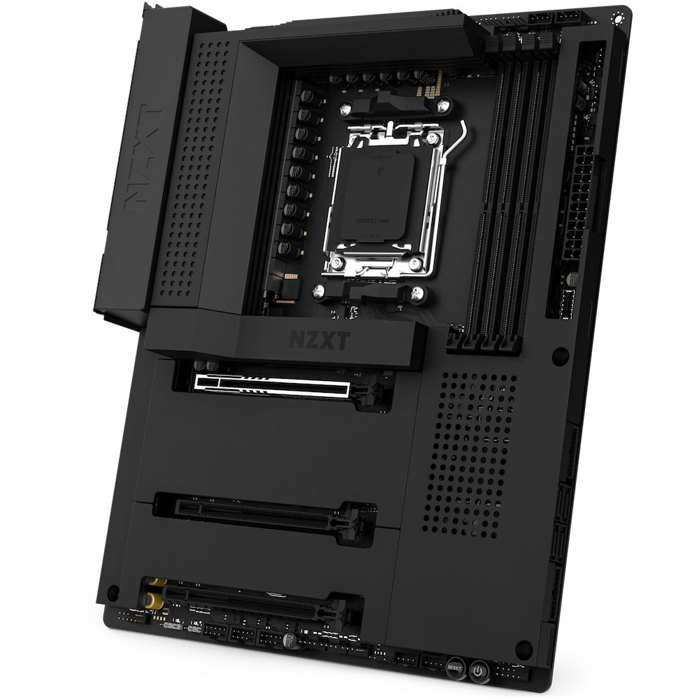 NZXT N7 B650E AMD ATX Motherboard w/ WiFi & NZXT Cam Features (Black) (N7-B65XT-B1)