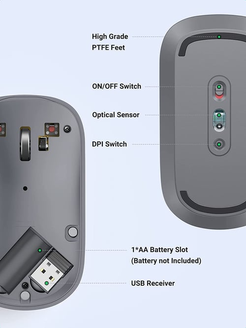 UGreen 4000 DPI Portable Wireless Mouse