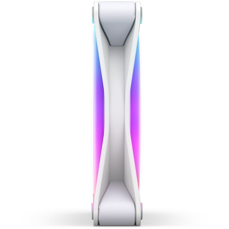 Computer Fans Matte NZXT F120 RGB Duo 120MM Dual-Sided Fans (Matte White) (RF-D12SF-W1)
