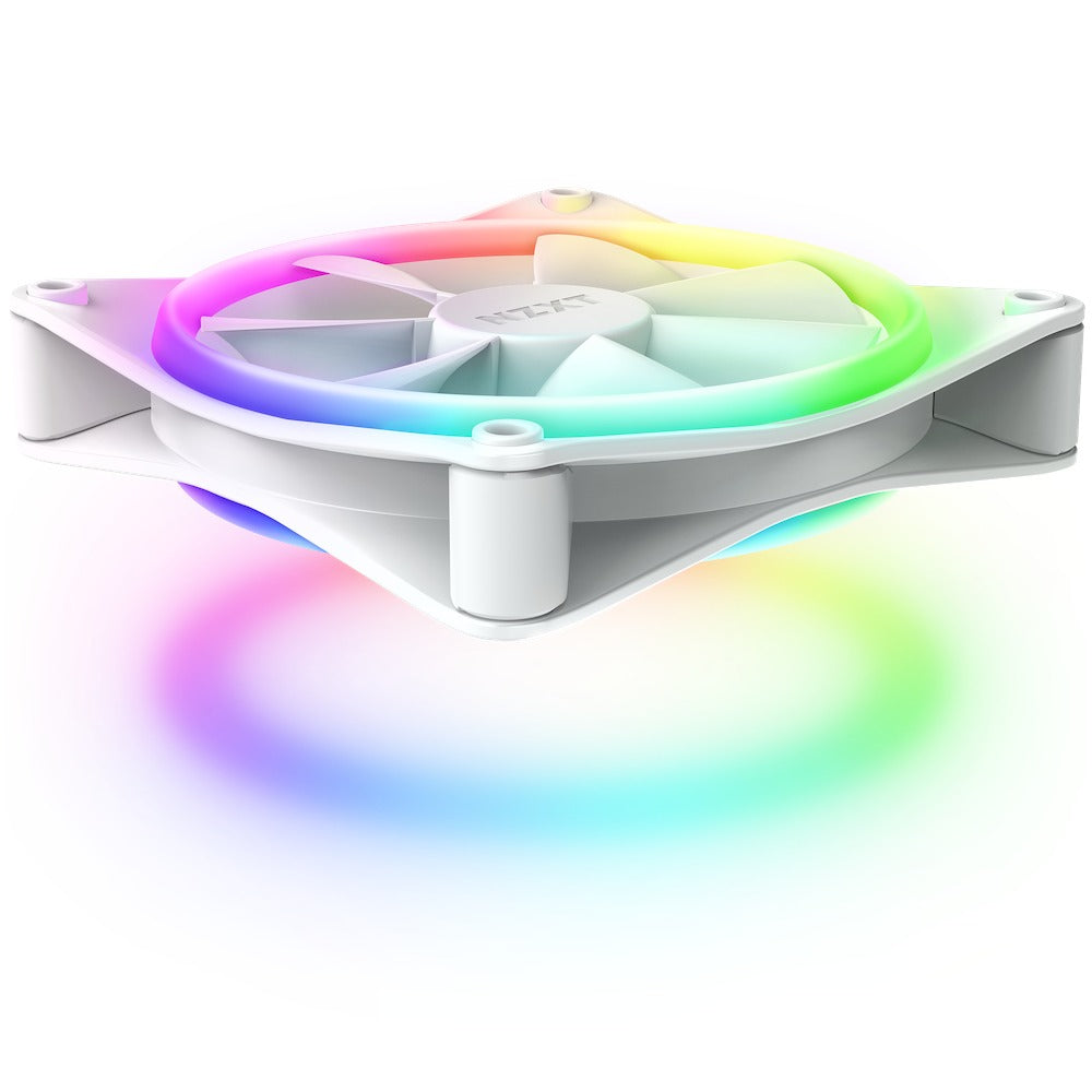 NZXT F120 RGB Duo 120MM Dual-Sided Fans (Matte White) (RF-D12SF-W1)
