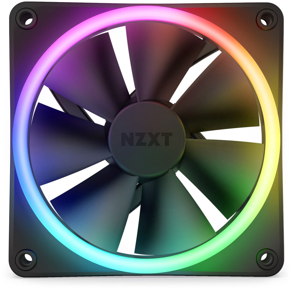 NZXT F120 RGB DUO 120MM Dual-Sided Fans (Matte Black) (RF-D12SF-B1)