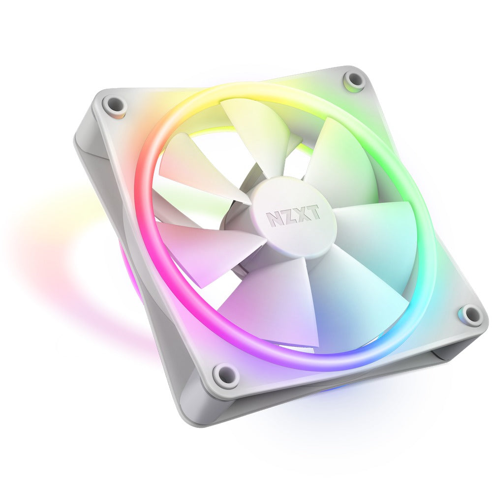 NZXT F120 RGB Duo 120MM Dual-Sided Fans (Matte White) (RF-D12SF-W1)
