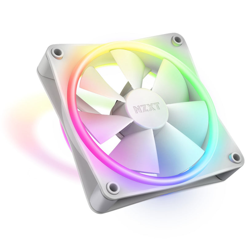 Computer Fans Matte NZXT F120 RGB Duo 120MM Dual-Sided Fans (Matte White) (RF-D12SF-W1)