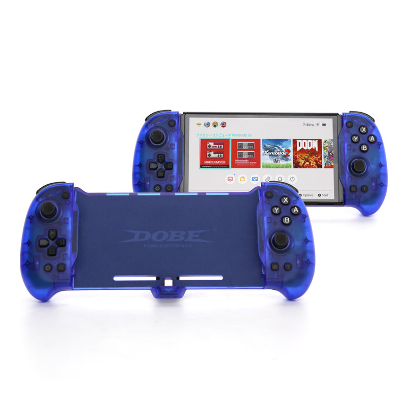 Dobe Eggshell Controller for Switch/Switch OLED (Transparent Blue)