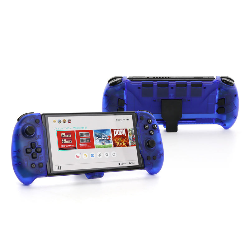 Dobe Eggshell Controller for Switch/Switch OLED (Transparent Blue)