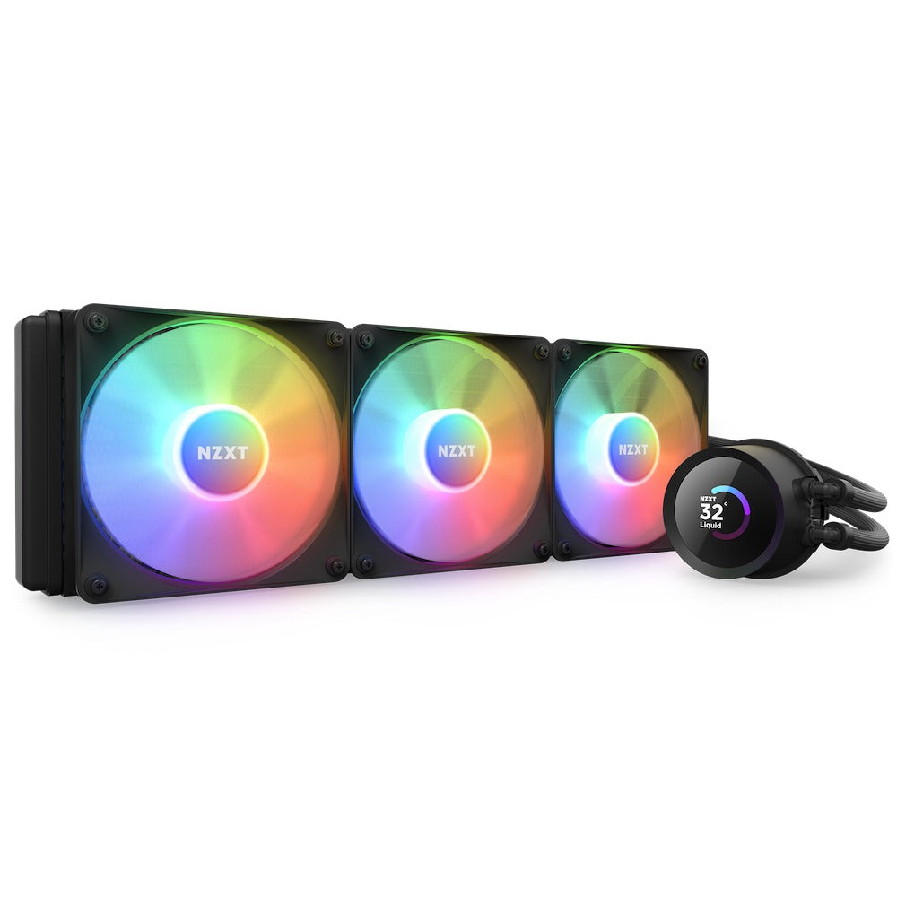 NZXT Kraken 360 RGB 360MM AIO Liquid Cooler With LCD Display & RGB Fans (Matte Black) (RL-KR360-B1)