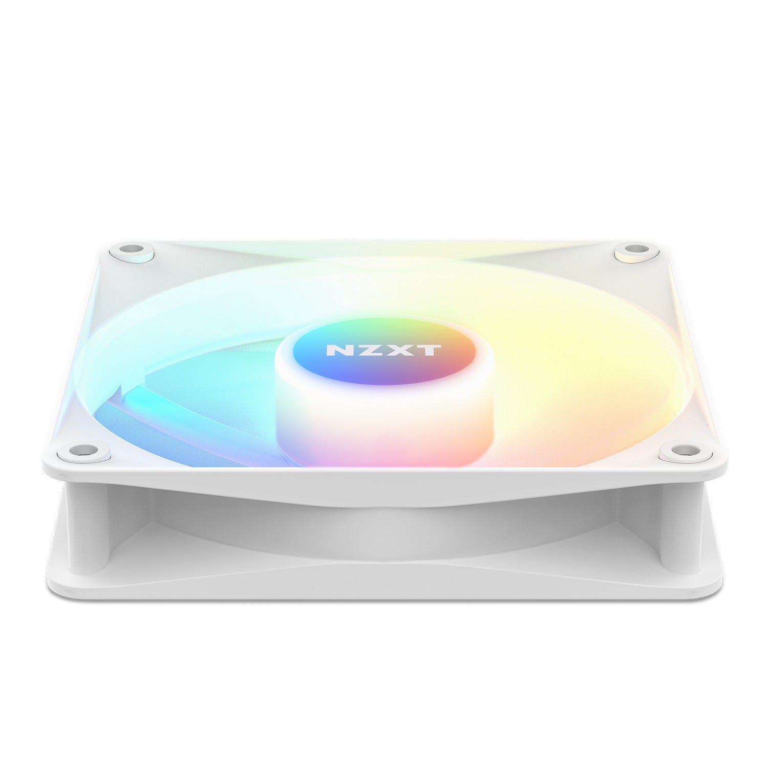 NZXT F120 RGB Core 120MM Hub-Mounted RGB Fan (Matte White)