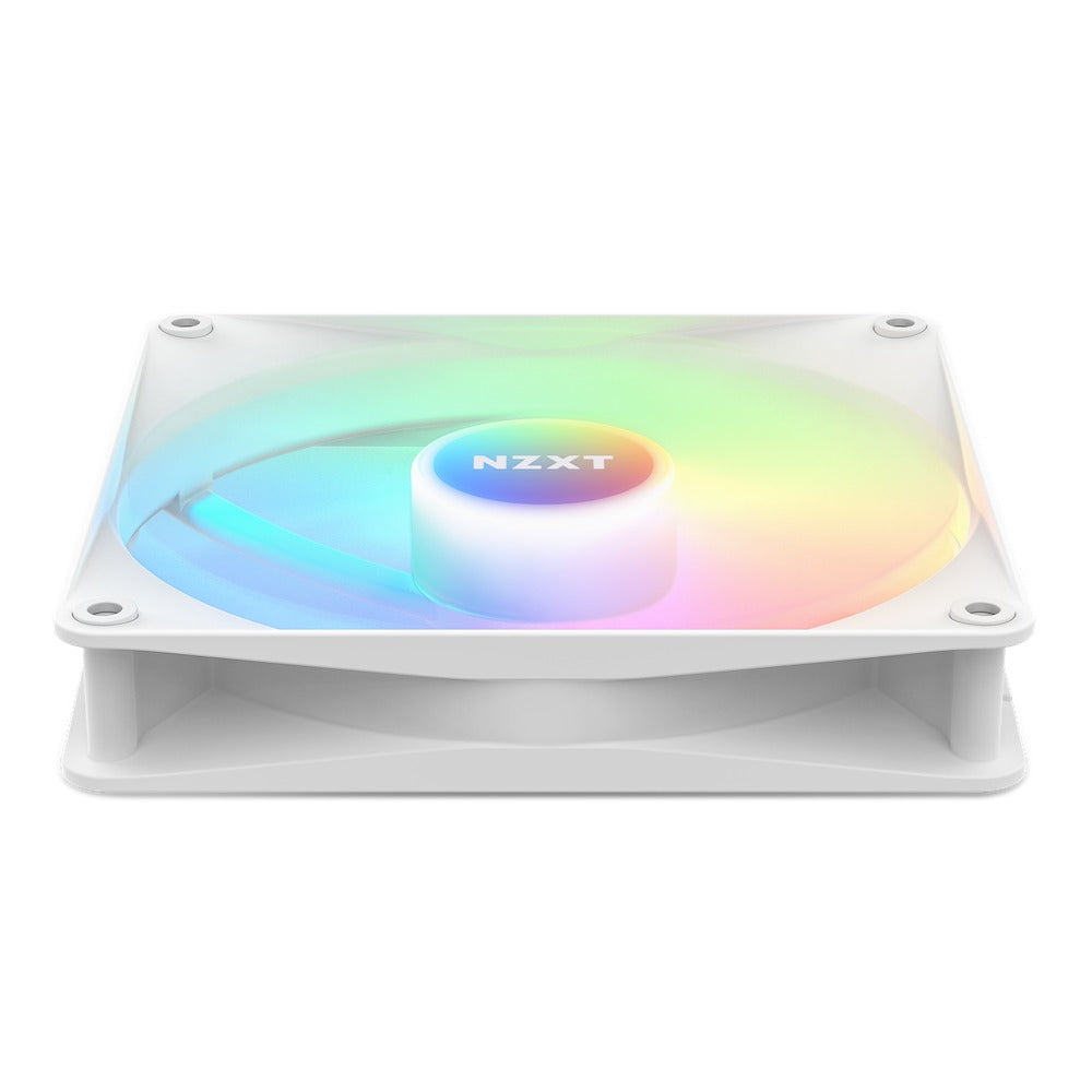 NZXT F140 RGB Core 140MM Hub-Mounted RGB Fan (Matte White)