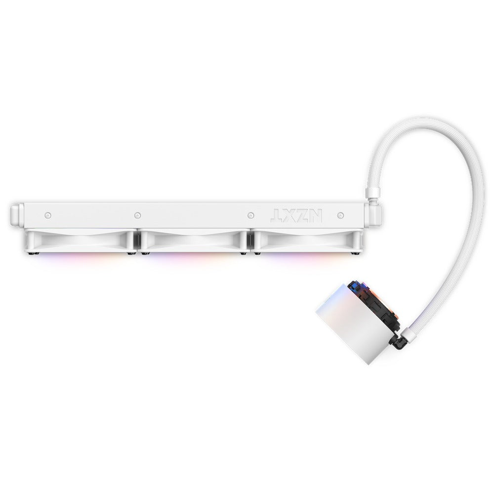 NZXT Kraken Elite 360 RGB 360MM AIO Liquid Cooler With LCD Display & RGB Fans (Matte White) (RL-KR36E-W1)