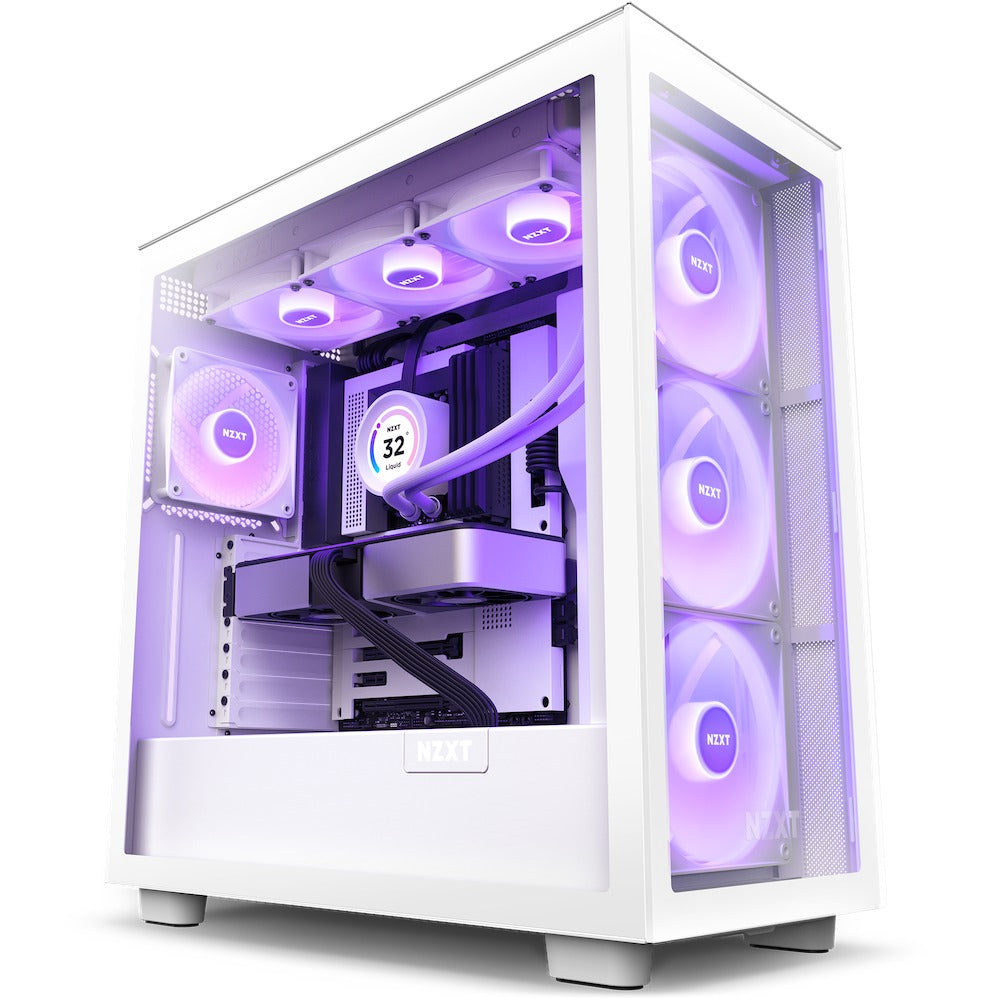 NZXT Kraken Elite 360 RGB 360MM AIO Liquid Cooler With LCD Display & RGB Fans (Matte White) (RL-KR36E-W1)