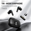 Onikuma TX612 ENC Dual Microphone Noise Reduction Wireless Earphones (Black)
