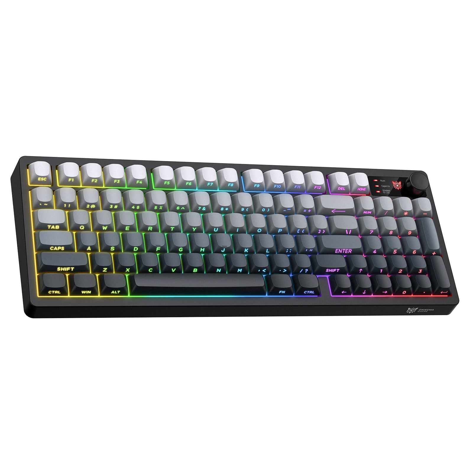 Onikuma MT902 Tri-Mode RGB 95 Keys Membrane Keyboard