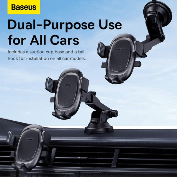 Baseus UltraControl Pro Series Clamp-Type Car Holder Set (Cluster Black) (C40351600113-00)