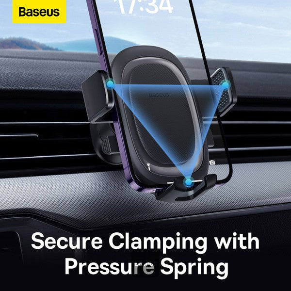 Baseus UltraControl Pro Series Clamp-Type Car Holder Set (Cluster Black) (C40351600113-00)