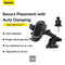 Baseus UltraControl Pro Series Clamp-Type Car Holder Set (Cluster Black) (C40351600113-00)