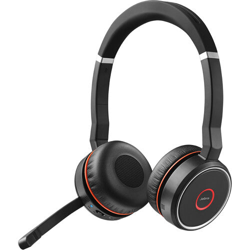 Jabra Evolve 75 SE Link 380A MS Stereo Noise-Canceling Wireless Headset (Black)