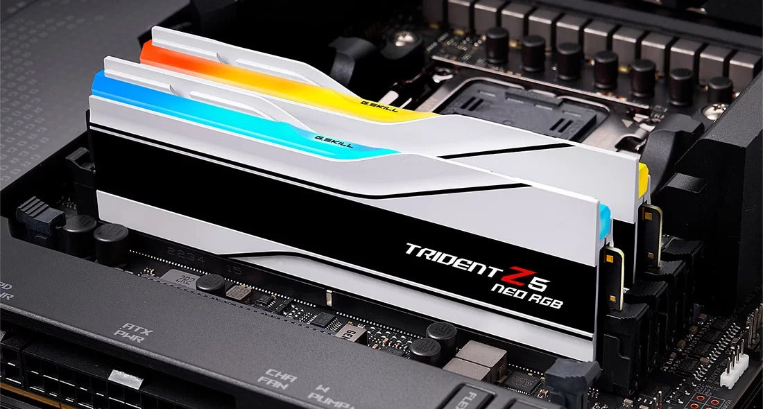 G. Skill Trident Z5 Neo RGB 32GB (2x16GB) DDR5 6000MHz 1.35V AMD EXPO Memory Kit (White) | DataBlitz