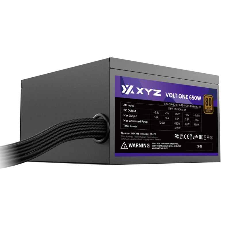XYZ Volt One 650W ATX Power Supply 80+ Bronze Edition