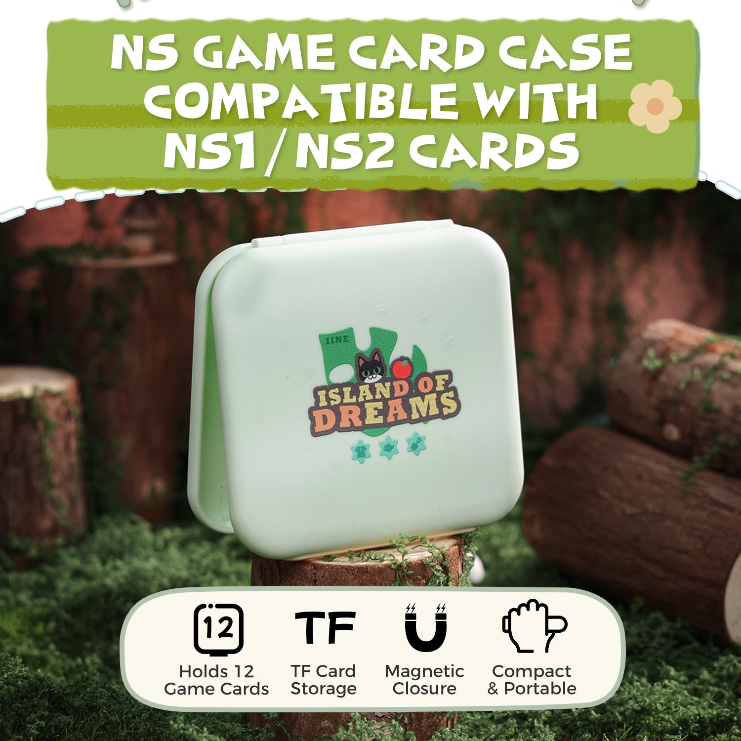 IINE Game Card Case for Nintendo Switch 2 (Island of Dreams) (L1269)