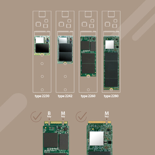 Transcend M.2 PCIe/SATA SSD Enclosure Kit (TS-CM10G)