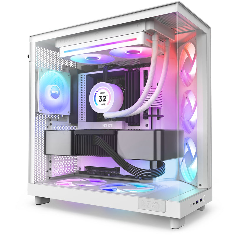 NZXT F240 RGB Core 240mm Single-Frame RGB Fan Unit (Matte Black, Matte White)