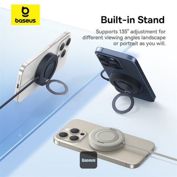 Baseus Simple Mini4 Magnetic Wireless Charging 15W Qi2 (Cosmic Black) (P10273300121-01)
