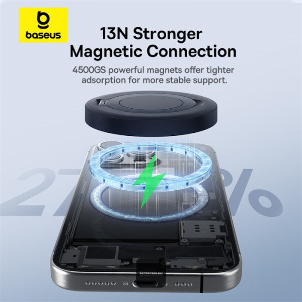 Baseus Simple Mini4 Magnetic Wireless Charging 15W Qi2 (Cosmic Black) (P10273300121-01)
