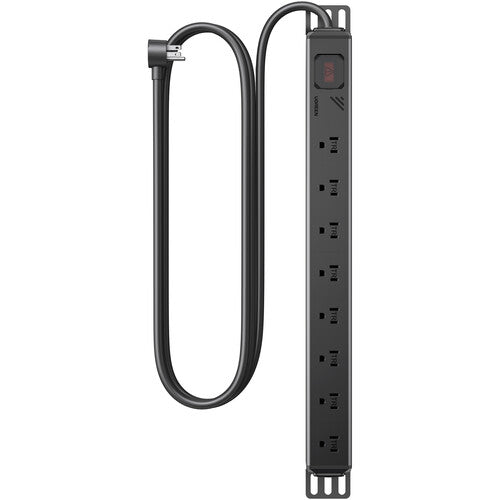 Ugreen 8-Outlet Rack Mount PDU Surge Protector (Black) (S111/25354)