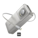 Baseus Free2Pull Power Bank 20000mAh 65W with Retractable USB-C Cable (Lunar Grey) (P10073700843-00)