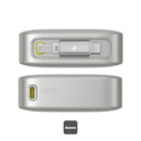 Baseus Free2Pull Power Bank 20000mAh 65W with Retractable USB-C Cable (Lunar Grey) (P10073700843-00)