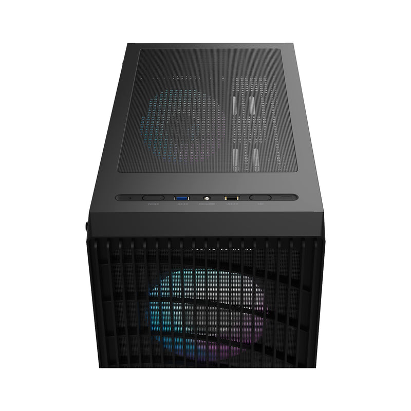 Ocypus Gamma C70 ARGB High Airflow Front Panel With 4 ARGB Fans ATX Case (Black, White)