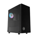 Ocypus Gamma C70 ARGB High Airflow Front Panel With 4 ARGB Fans ATX Case (Black, White)