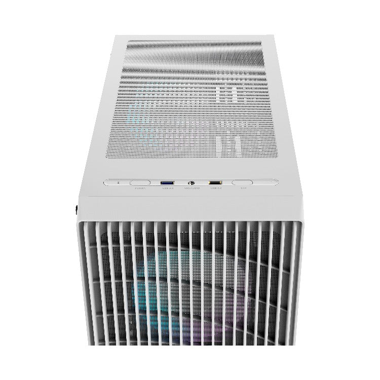 Ocypus Gamma C70 ARGB High Airflow Front Panel With 4 ARGB Fans ATX Case (Black, White)