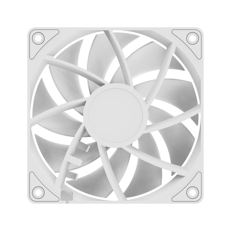 Ocypus Gamma F12 120MM PWM Fan - Single Pack (Black, White) (F12-BK1NN00X-GL, F12-WH1NN00X-GL)