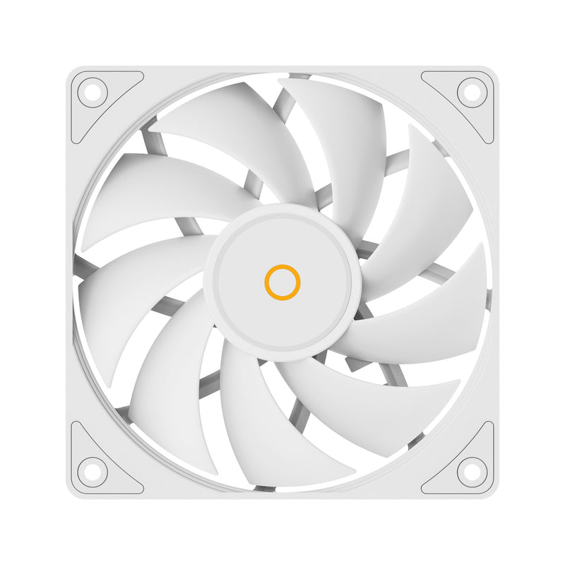 Ocypus Gamma F12 120MM PWM Fan - Single Pack (Black, White) (F12-BK1NN00X-GL, F12-WH1NN00X-GL)