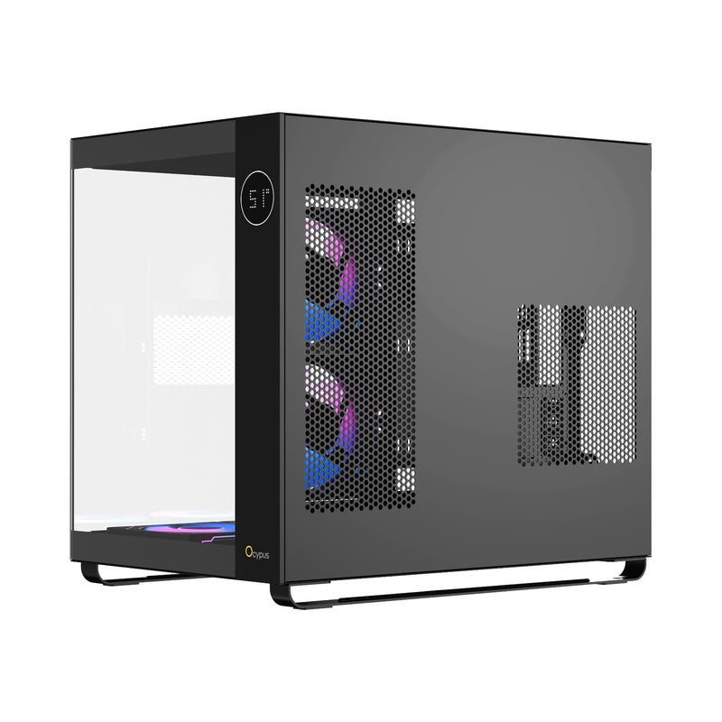 Ocypus Iota C70 RGB Panoramic Mid Tower Case With 6 RGB Fans (Black, White)