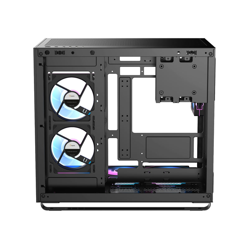 Ocypus Iota C70 RGB Panoramic Mid Tower Case With 6 RGB Fans (Black, White)