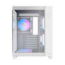 Ocypus Iota C70 RGB Panoramic Mid Tower Case With 6 RGB Fans (Black, White)