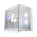 Ocypus Iota C70 RGB Panoramic Mid Tower Case With 6 RGB Fans (Black, White)