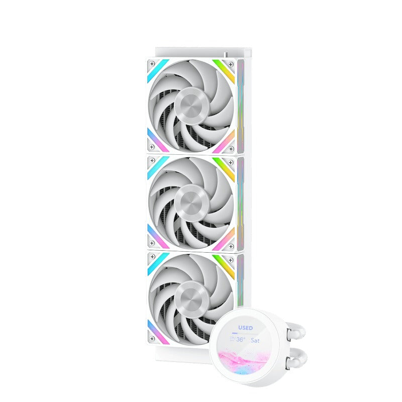 Sama Q70 360mm AIO CPU Cooler with Detachable 2.8" LCD Screen