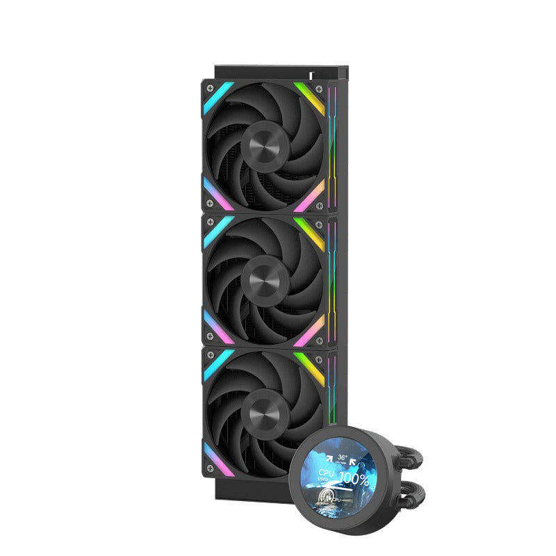 Sama Q70 360mm AIO CPU Cooler with Detachable 2.8" LCD Screen