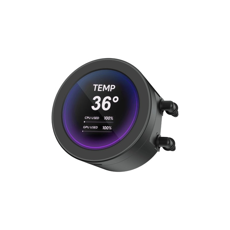 Sama Q70 360mm AIO CPU Cooler with Detachable 2.8" LCD Screen