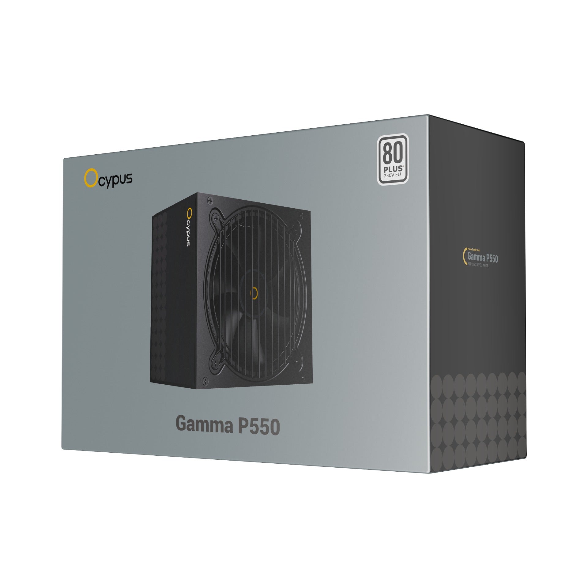Ocypus Gamma P550 550W 80+ 230V Power Supply (Black)