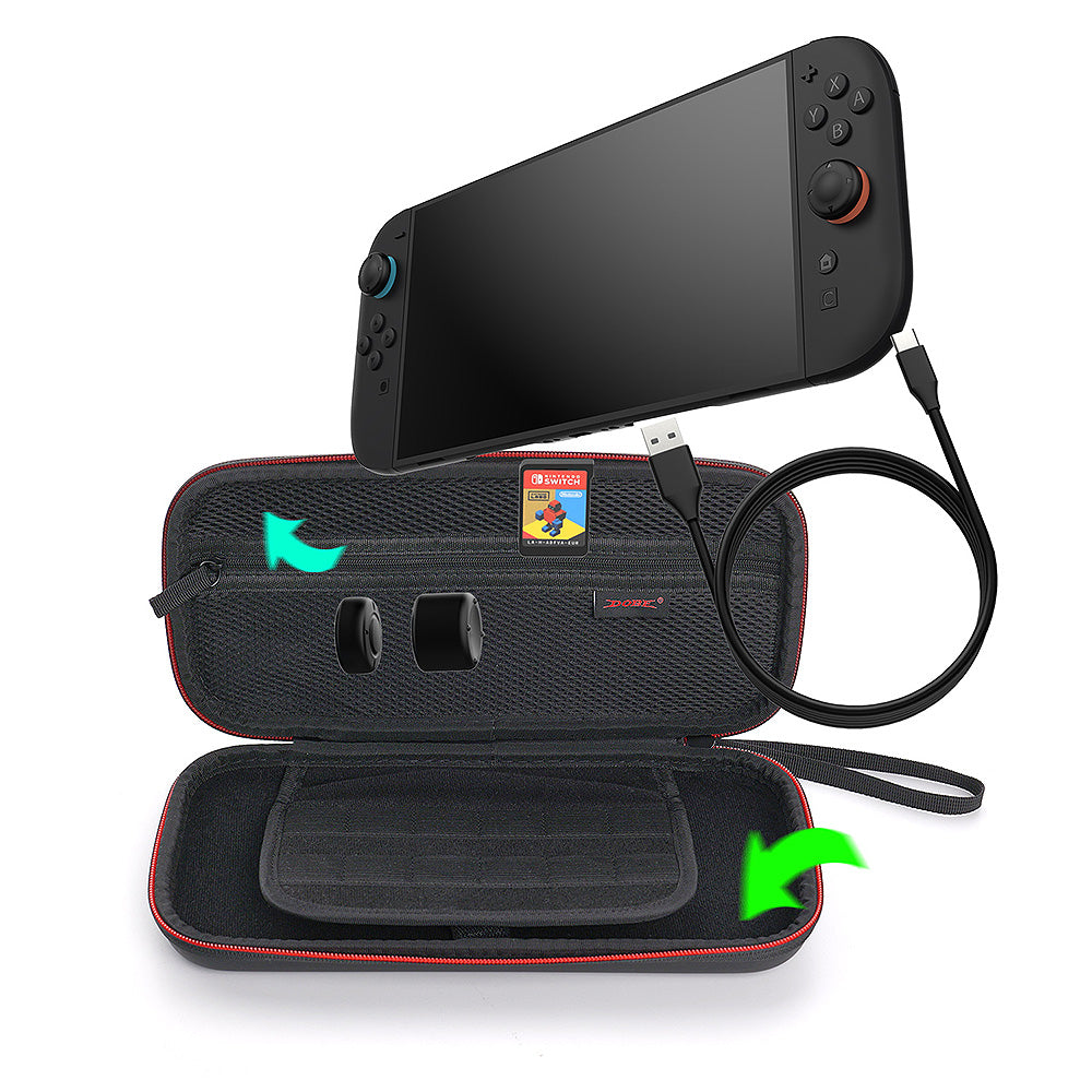 Dobe Eva Storage Case + Game Card Storage 8-Slots for Nintendo Switch 2 (Black) TNS-3173