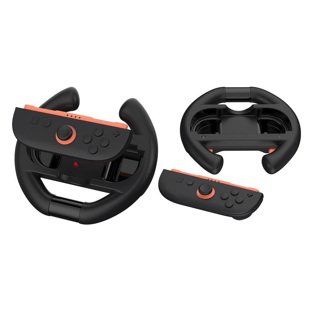 Dobe Controller Steering Wheel for Nintendo Switch 2 Joy-Pad (Black) TNS-3195
