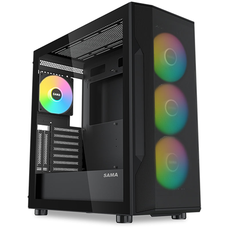 Sama S40 Mid-Tower Large Mesh Front Panel PC Case