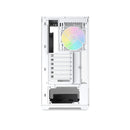 Sama V40 Mid-Tower Dual Tempered Glass Panel PC Case (Black, White)