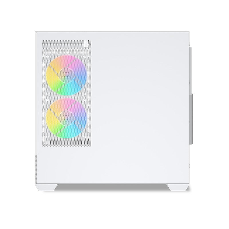 Sama V40 Mid-Tower Dual Tempered Glass Panel PC Case (Black, White)